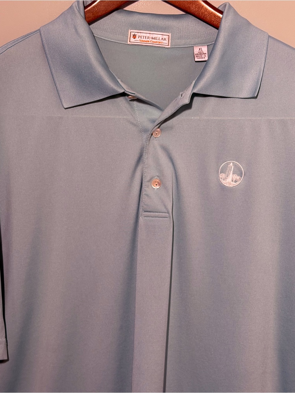 Peter Millar Men's Pale Green Performance Polo